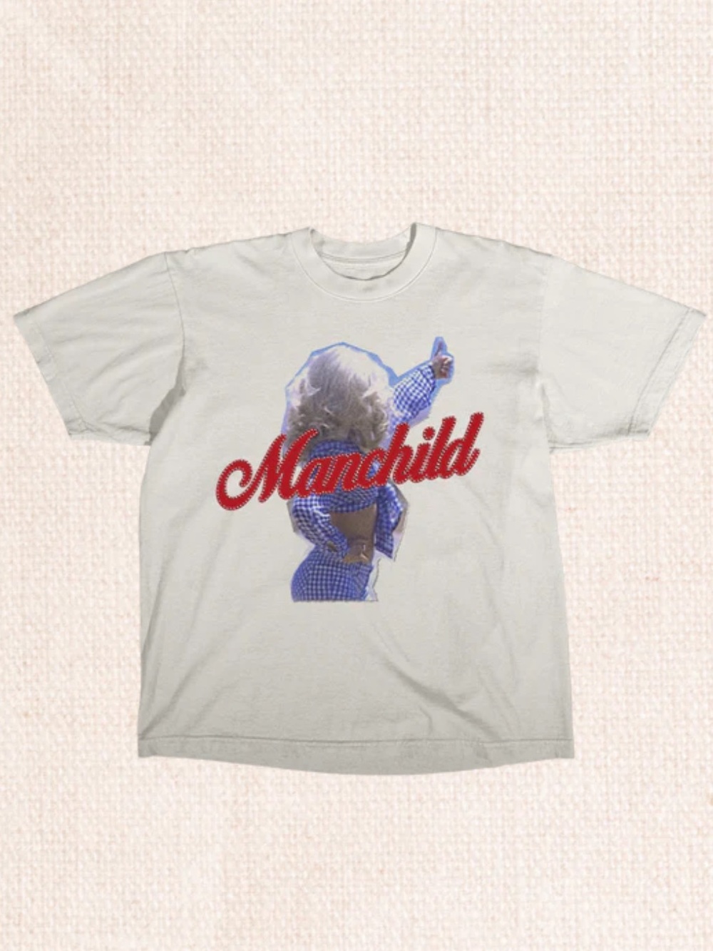 Manchild RhinestoneGraphic Tee - Sabrina Carpenter